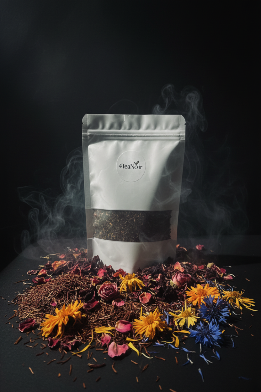 Purple Veil - rooibos kruidenthee met hibiscus en rozenblaadjes