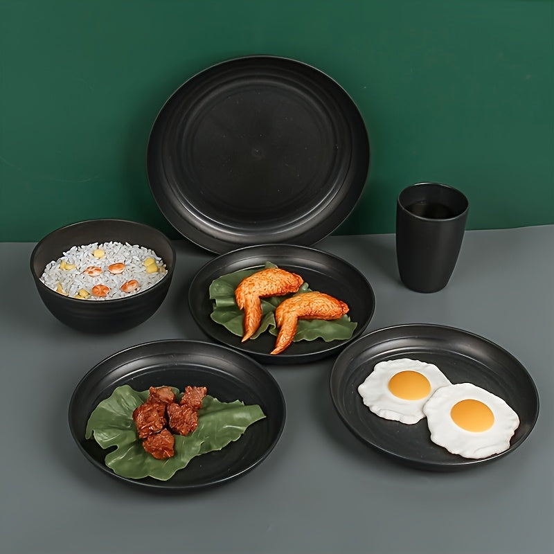 Shatterproof Tableware Set for Camping & Home (16pcs)-2