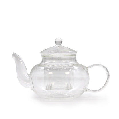 Glass teapot with tea infuser – Round Pearl – 400 ml