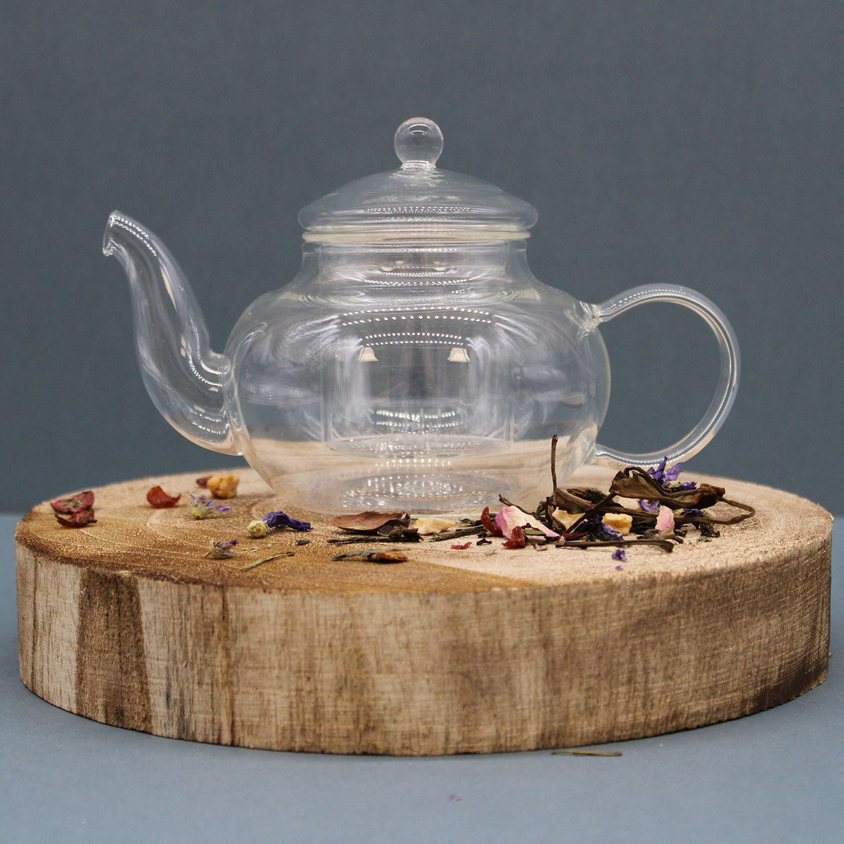 Glass teapot with tea infuser – Round Pearl – 400 ml