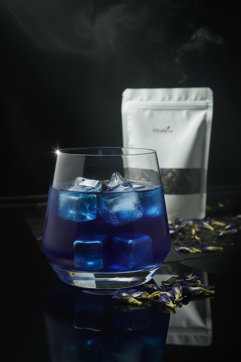 Blue Apple Twist - Pouch Background