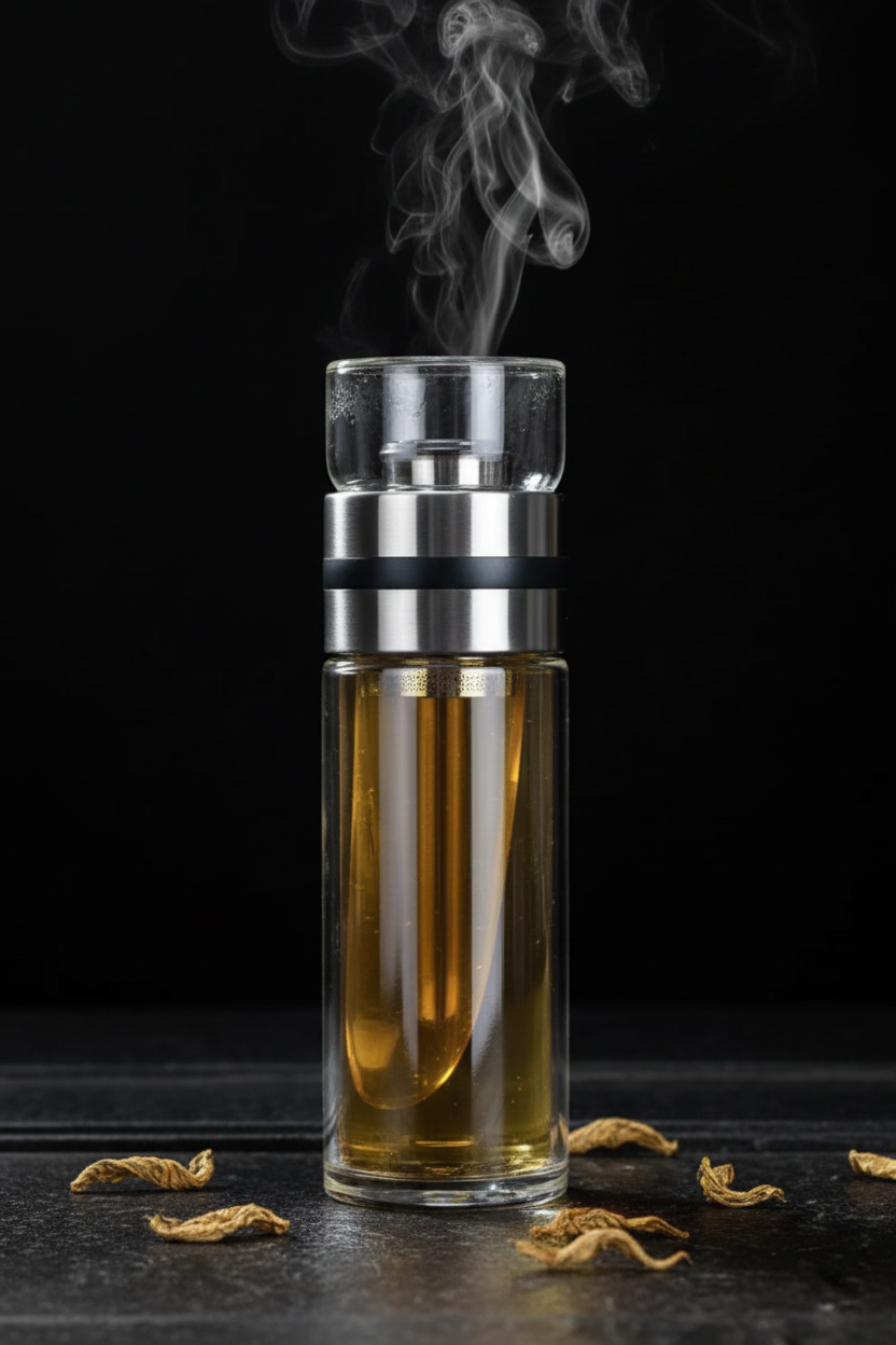 Theebeker met filter