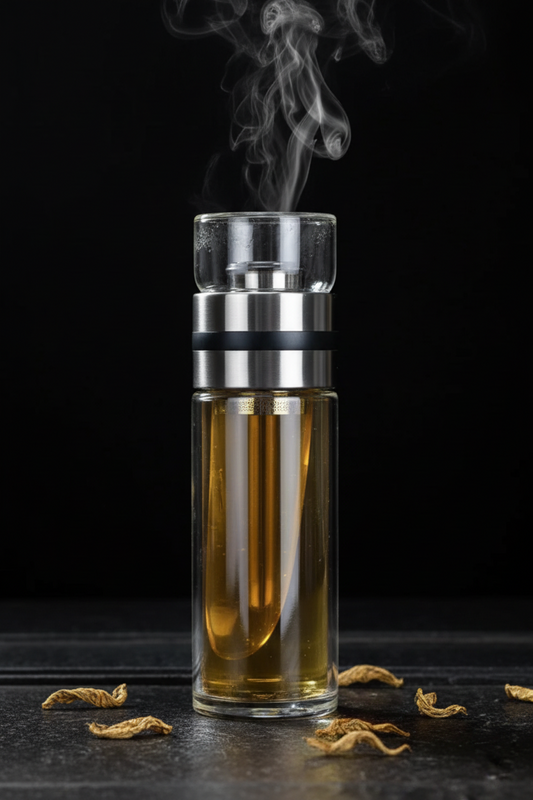 Theebeker met filter