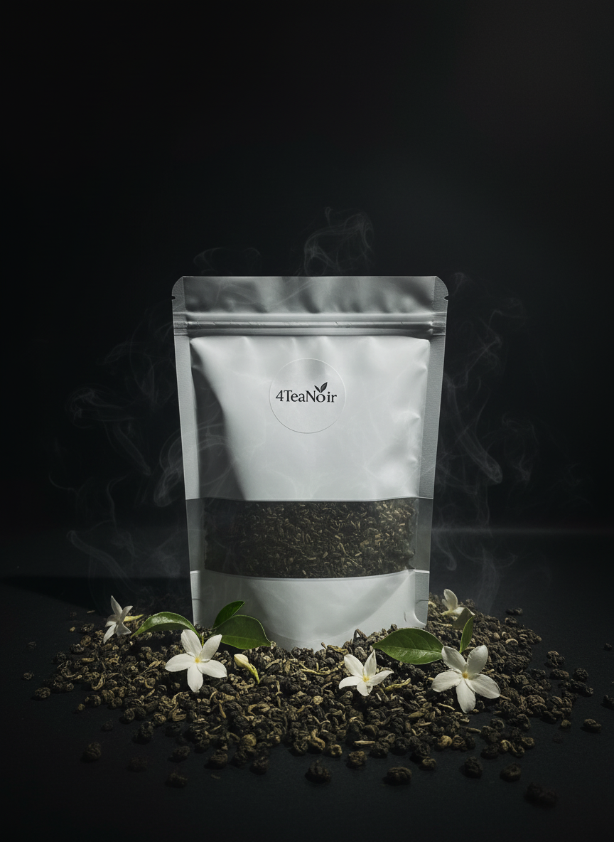 Mysterieuze 4TeaNoir met Gunpowder en Jasmijn