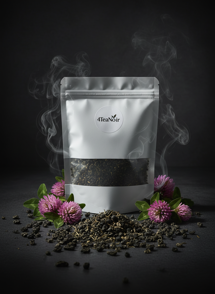 Mysterieuze 4TeaNoir met Gunpowder en Rode Klaver