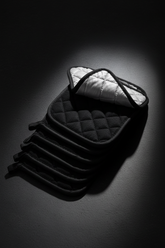 Premium pot holders in noir style