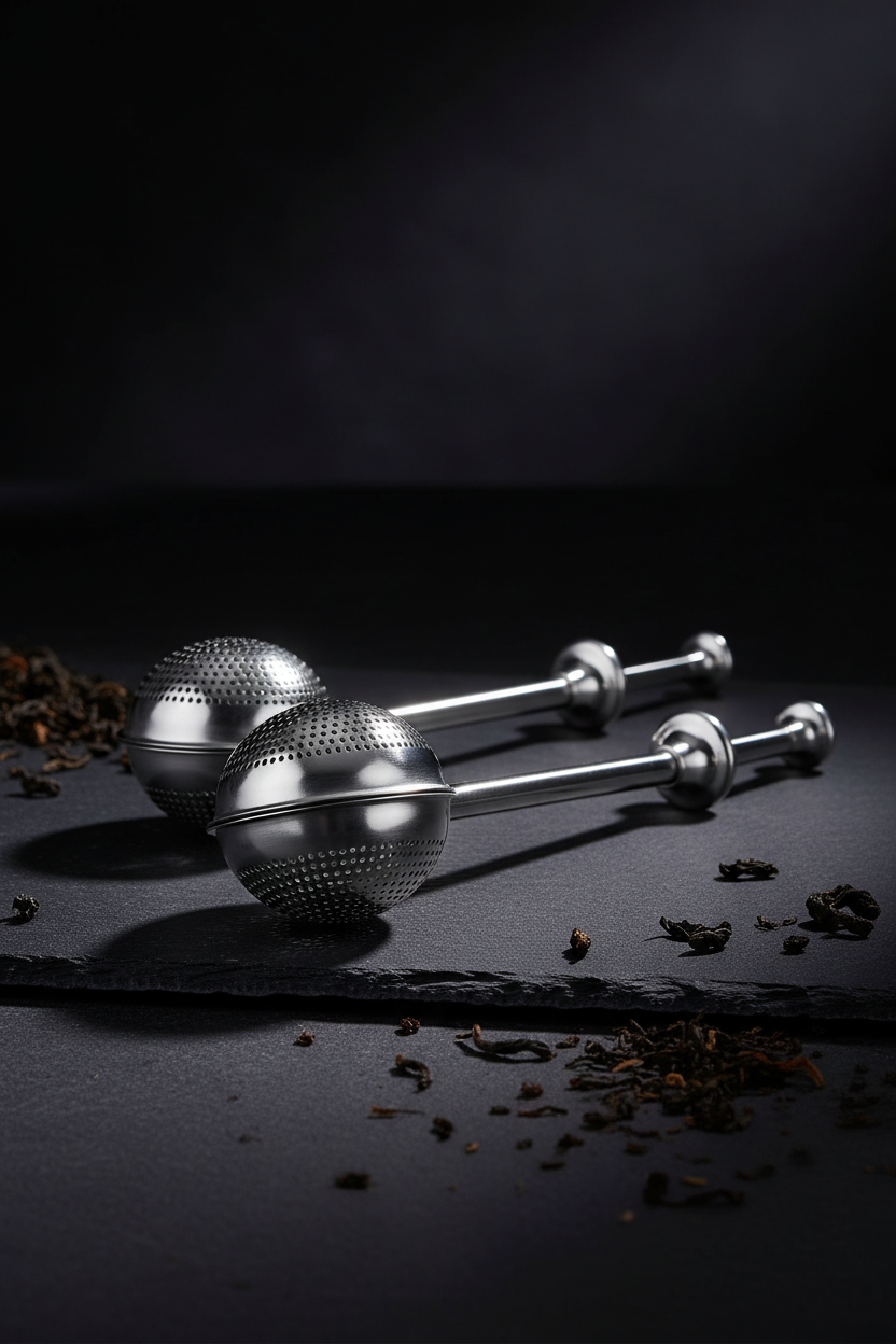 Premium tea infuser product photography
