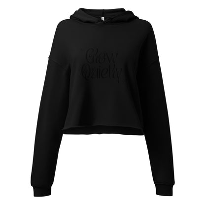 Hoodie Glow Quietly, back Shine loudly.4Teanoir. Black