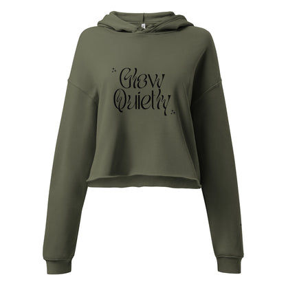Hoodie Glow Quietly, back Shine loudly.4Teanoir. Green